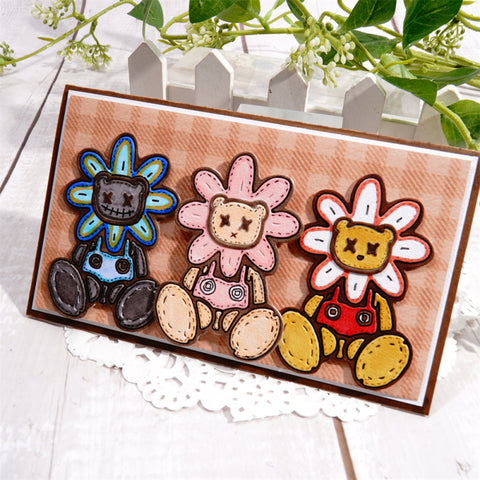 Inlovearts Unique Toy Bear Cutting Dies