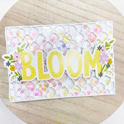 Inloveartshop Diamond Grid Background Board Cutting Dies