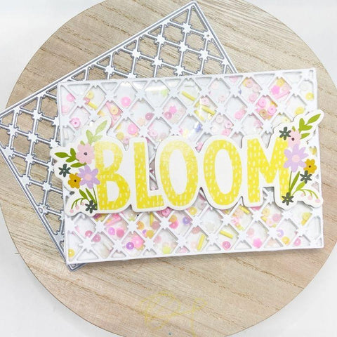 Inloveartshop Diamond Grid Background Board Cutting Dies