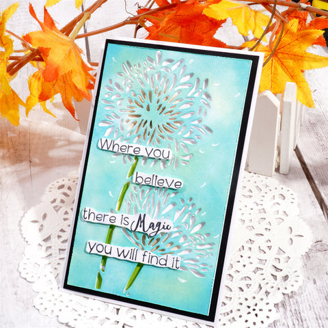 Inloveartshop Blooming Dandelion Background Board Cutting Dies