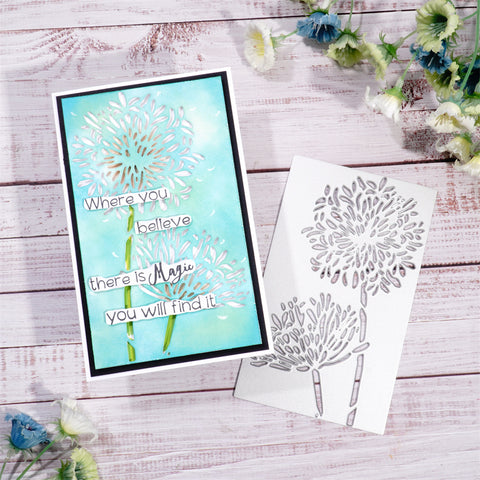 Inloveartshop Blooming Dandelion Background Board Cutting Dies
