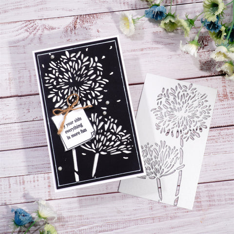 Inloveartshop Blooming Dandelion Background Board Cutting Dies