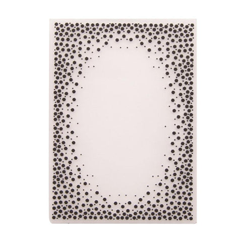 Dot Border Plastic Embossing Folder - Inlovearts