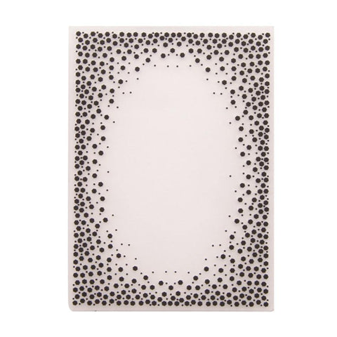 Dot Border Plastic Embossing Folder - Inlovearts