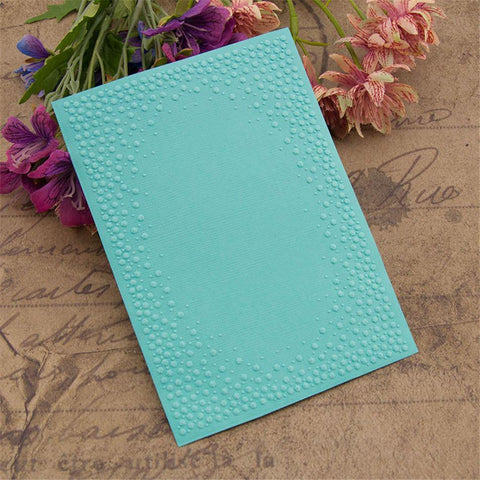 Dot Border Plastic Embossing Folder - Inlovearts