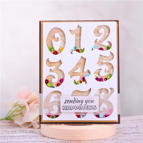 Inloveartshop Beautiful Number Cutting Dies