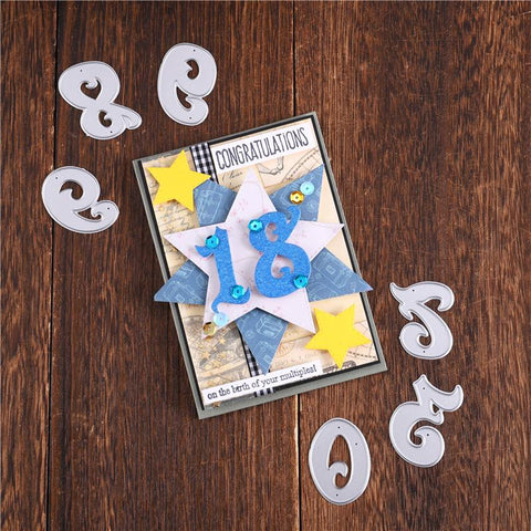 Inloveartshop Beautiful Number Cutting Dies