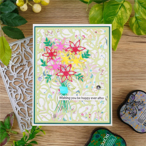 Inlovearts Vine Background Board Cutting Dies