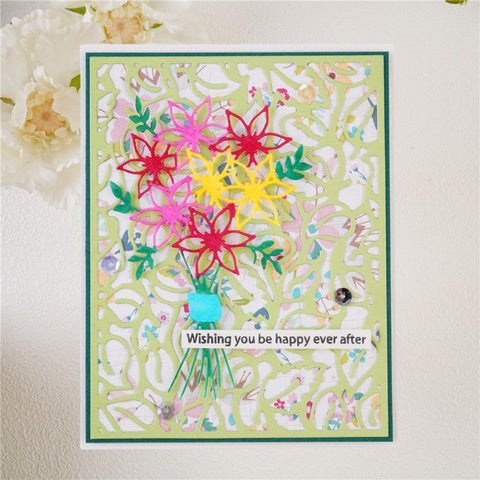 Inlovearts Vine Background Board Cutting Dies