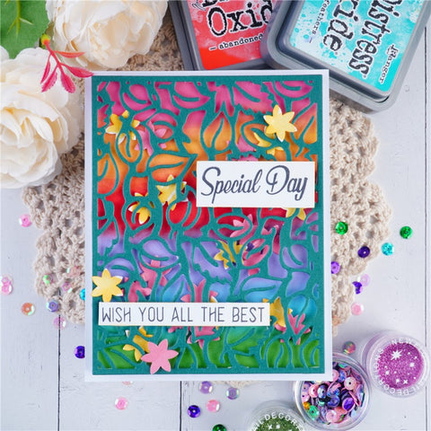 Inlovearts Vine Background Board Cutting Dies
