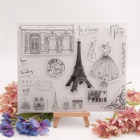 Inlovearts Paris Style Clear Stamps