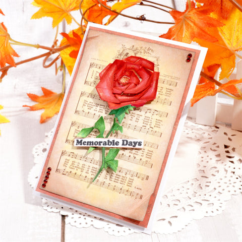 Inlovearts Blooming Rose Metal Cutting Dies