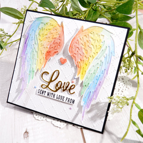 Inlovearts Feathered Wings Cutting Dies