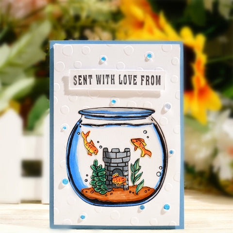 Inlovearts Fish Tank Landscaping Cutting Dies
