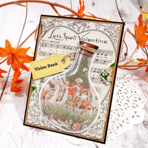 Inlovearts Glass Bottle Metal Cutting Dies