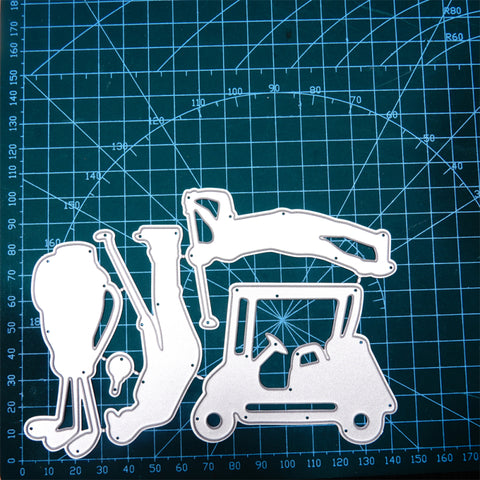 Inlovearts Golf Theme Metal Cutting Dies