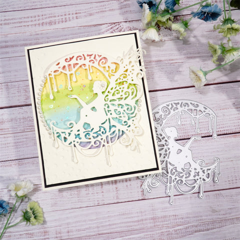Inlovearts Skeleton Moon Girl Cutting Dies