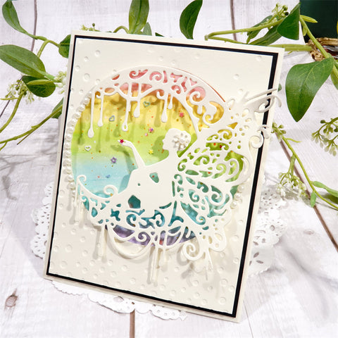 Inlovearts Skeleton Moon Girl Cutting Dies