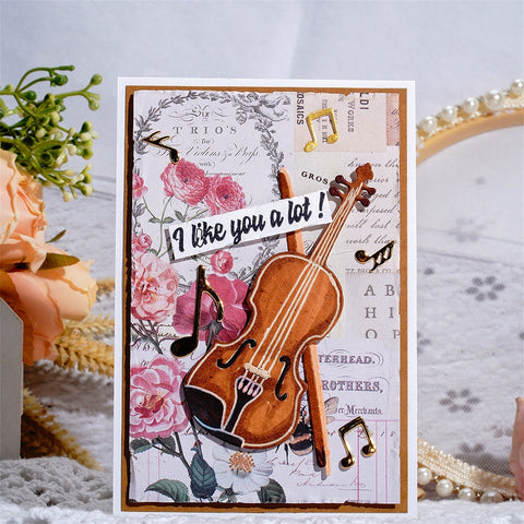 Inlovearts The Violin Cutting Dies