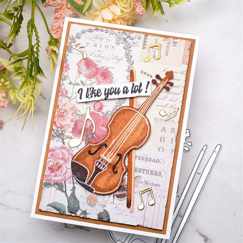 Inlovearts The Violin Cutting Dies