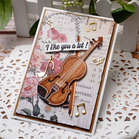 Inlovearts The Violin Cutting Dies
