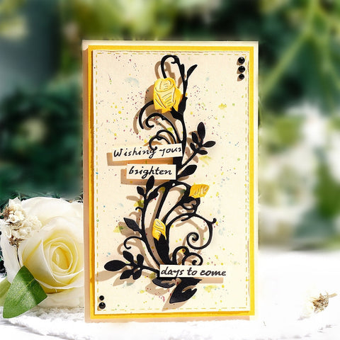 Inlovearts Thorny Rose Cutting Dies