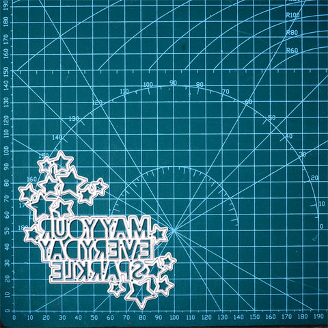 Inlovearts "May Your Everyday Sparkle" Word Cutting Dies