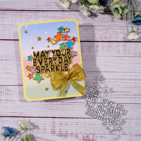 Inlovearts "May Your Everyday Sparkle" Word Cutting Dies