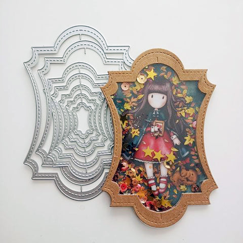 Inloveartshop Stitched Ornament Nesting Stackables Cutting Dies