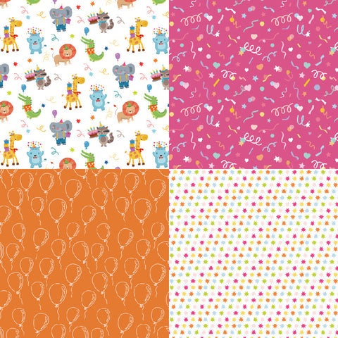Inlovearts 24PCS 6" Celebration Theme DIY Scrapbook & Cardstock Paper