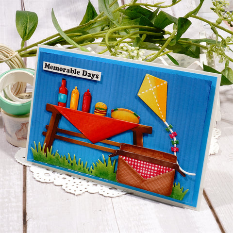 Inlovearts Picnic Gear Metal Cutting Dies