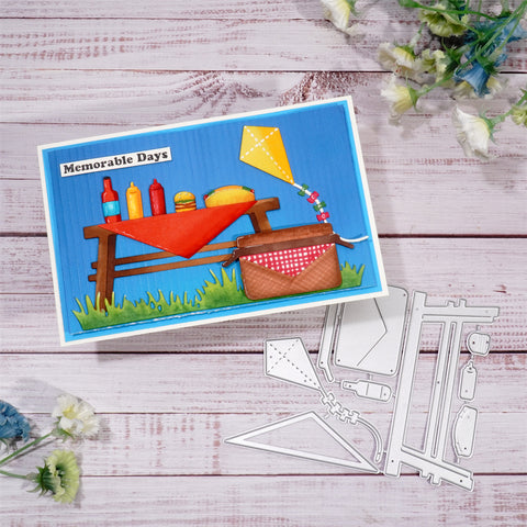 Inlovearts Picnic Gear Metal Cutting Dies