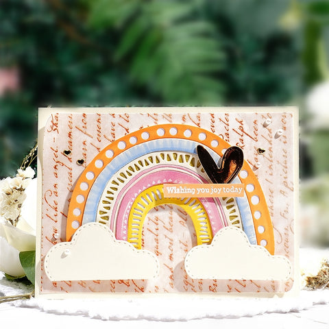 Inlovearts Rainbow-Shaped Decoration Metal Cutting Dies