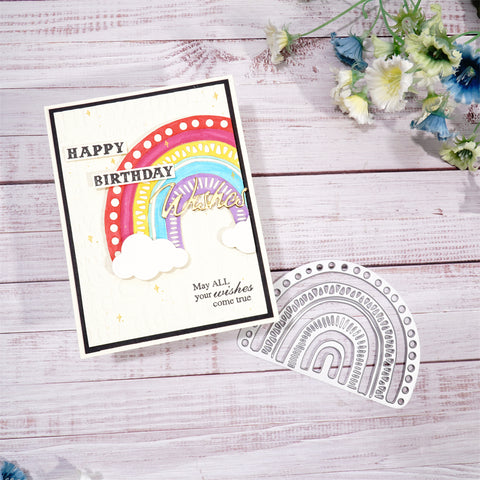 Inlovearts Rainbow-Shaped Decoration Metal Cutting Dies