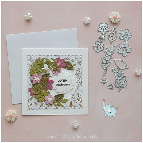 Inloveartshop Splicing Flowers and Leaves Nature Decor Cutting Dies