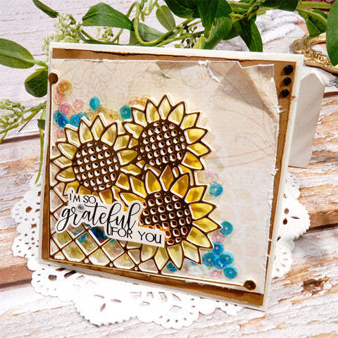 Inloveartshop Sunflower Decor Corner Cutting Dies