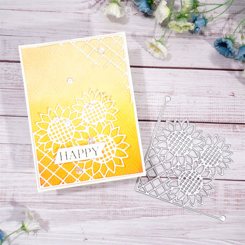 Inloveartshop Sunflower Decor Corner Cutting Dies