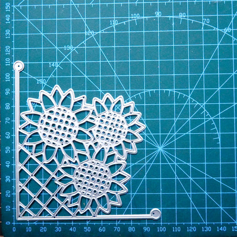 Inloveartshop Sunflower Decor Corner Cutting Dies