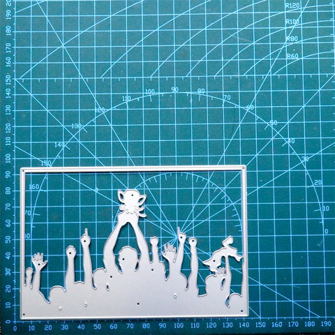 Inlovearts Team Victory Frame Cutting Dies