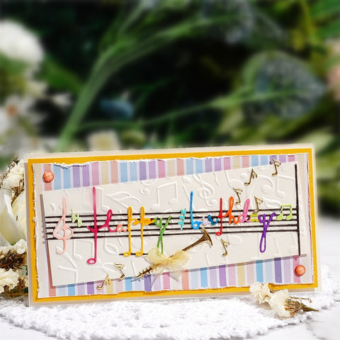 Inlovearts The Beating Notes Metal Cutting Dies