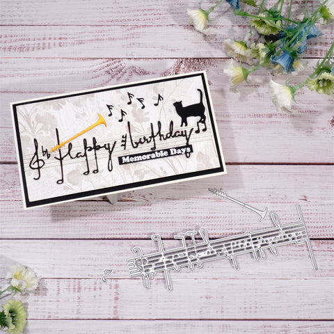 Inlovearts The Beating Notes Metal Cutting Dies