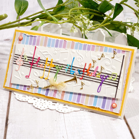 Inlovearts The Beating Notes Metal Cutting Dies