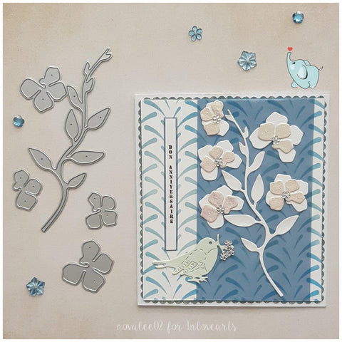 Inloveartshop Vine Flowers Nature Decor Metal Cutting Dies