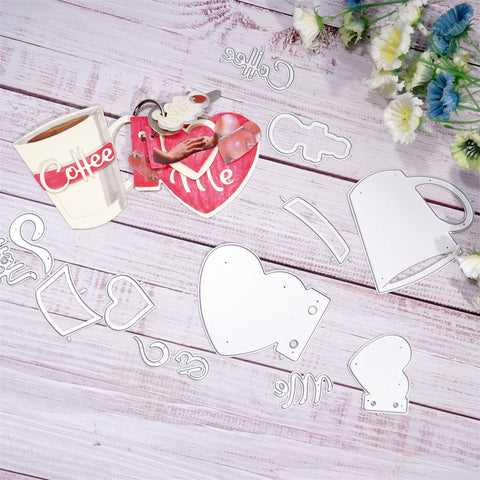 Inlovearts You and Me Coffee Cup Dies