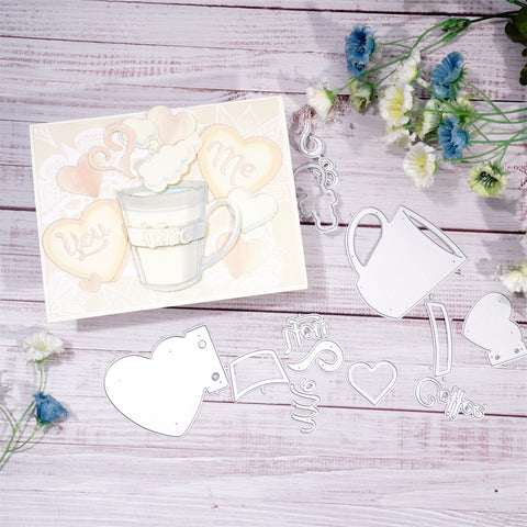 Inlovearts You and Me Coffee Cup Dies