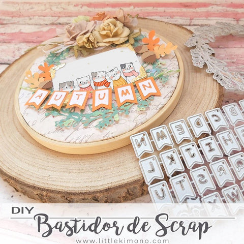 Inloveartshop Cute Alphabet in Flags Cutting Dies