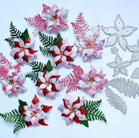 Inloveartshop Beautiful Christmas Series Flowers 3D Cutting Dies