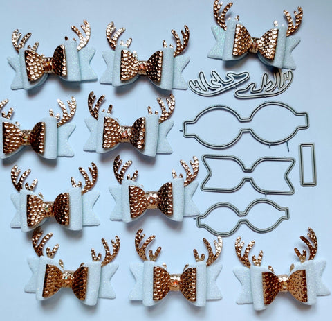 Inloveart Reindeer Horn and Bow Metal Cutting Dies