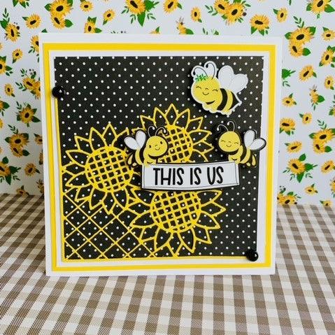 Inloveartshop Sunflower Decor Corner Cutting Dies
