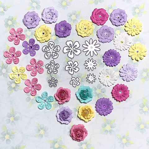 Inloveartshop Mini Flower Blossoms Cutting Dies